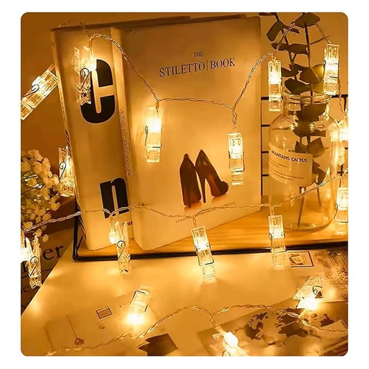 Fairy Lights with Clips for Pictures