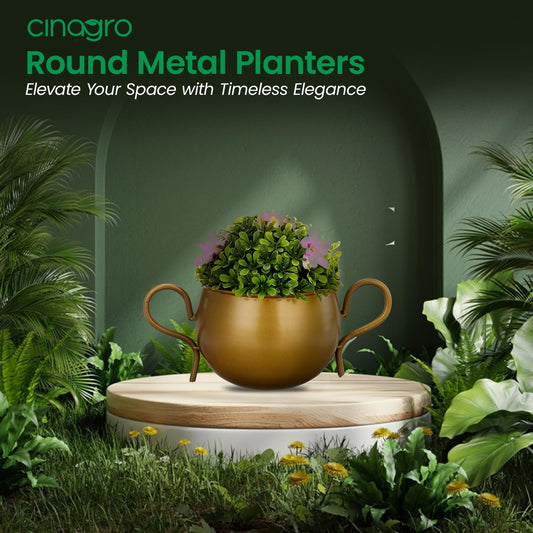 Metal Flower Vase Planter Pot, Pots for Plants, Plant Pots for Home Decoration