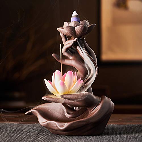 Ceramic Incense Stick Stand Backflow Smoke Fountain