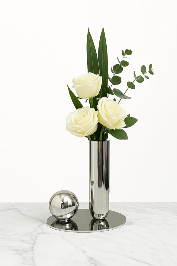 Premium Stainless Steel Metal Flower Vase