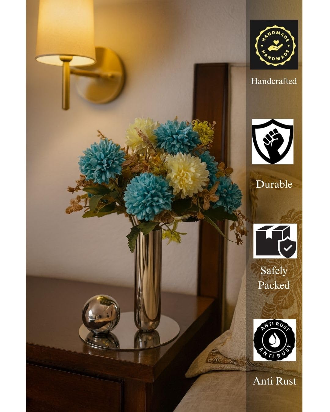 Premium Stainless Steel Metal Flower Vase