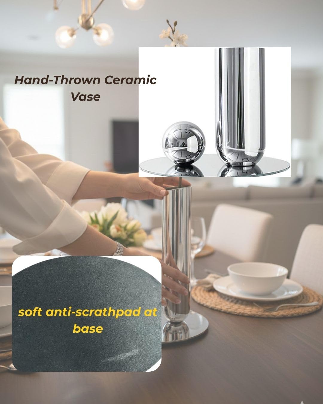 Premium Stainless Steel Metal Flower Vase