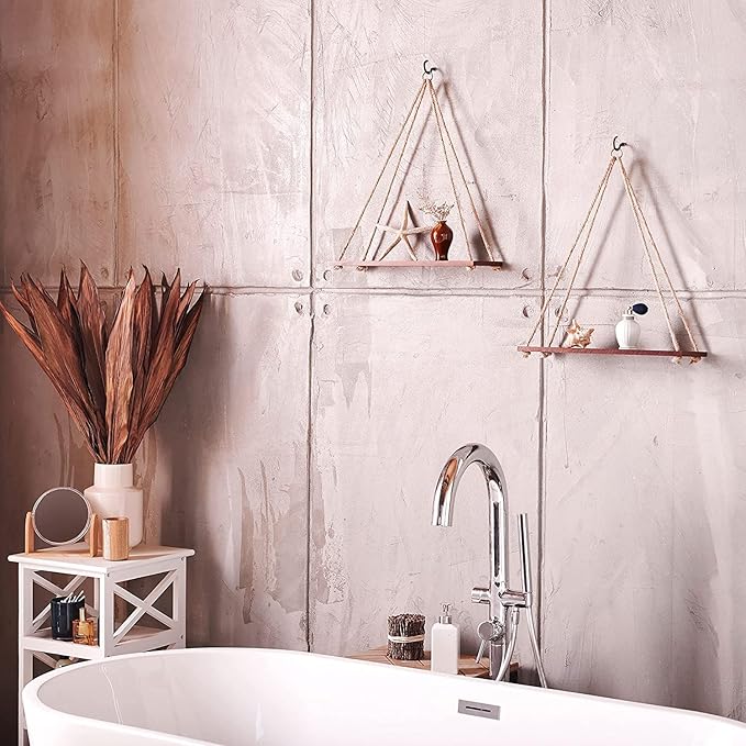Adjustable Rope Hanging Shelf