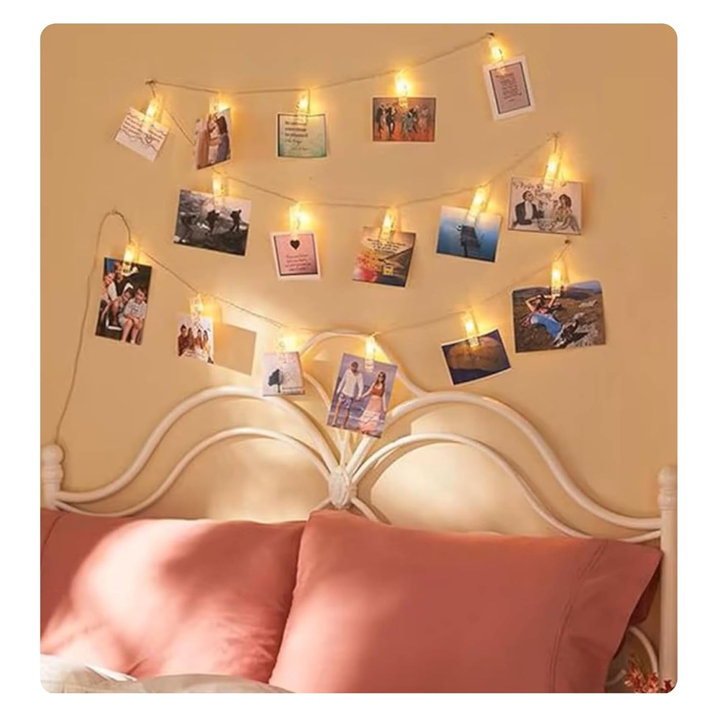 Fairy Lights with Clips for Pictures