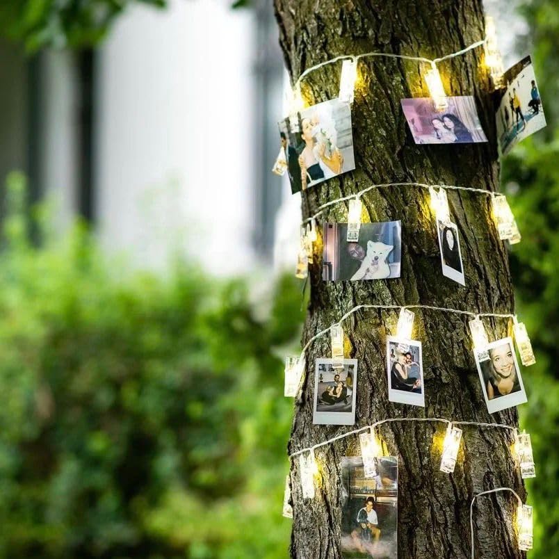 Fairy Lights with Clips for Pictures