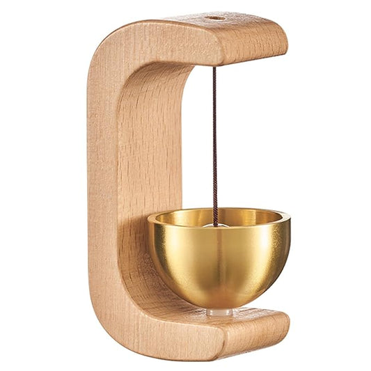 Magnetic Shopkeeper’s Bell – Wood & Brass Door Chime