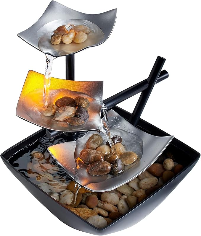 Tabletop Water Fountain – 20 cm Decorative Indoor Showpiece