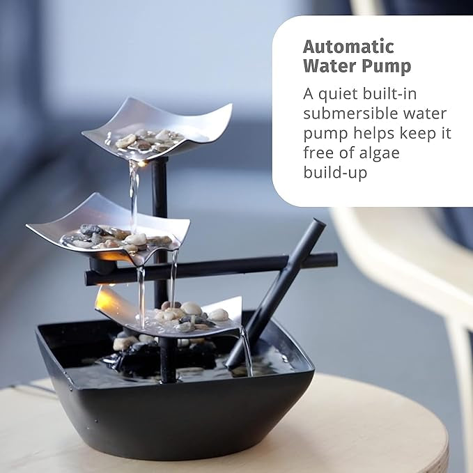 Tabletop Water Fountain – 20 cm Decorative Indoor Showpiece